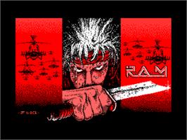 Title screen of R.A.M. on the Amstrad CPC.