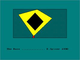 Title screen of Race, The on the Amstrad CPC.