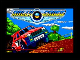 Title screen of Rally Cross Challenge on the Amstrad CPC.