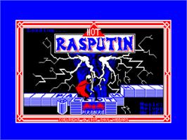 Title screen of Rasputin on the Amstrad CPC.