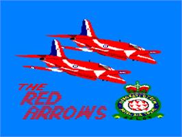 Title screen of Red Arrows on the Amstrad CPC.