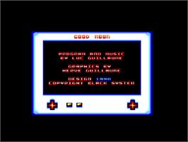 Title screen of Red Moon on the Amstrad CPC.