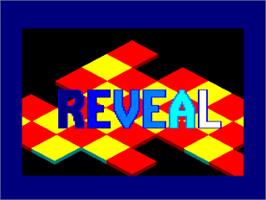 Title screen of Reveal on the Amstrad CPC.