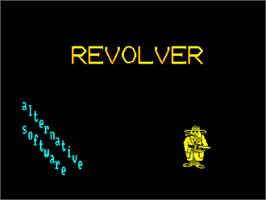 Title screen of Revolver on the Amstrad CPC.