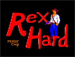 Title screen of Rex Hard on the Amstrad CPC.