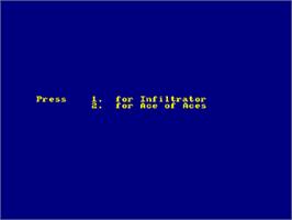 Title screen of Road Toad on the Amstrad CPC.