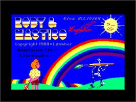 Title screen of Rody And Mastico on the Amstrad CPC.