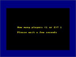 Title screen of Roulette on the Amstrad CPC.