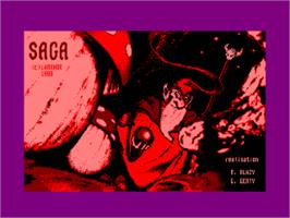 Title screen of Saga on the Amstrad CPC.