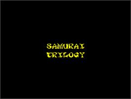 Title screen of Samurai Trilogy on the Amstrad CPC.