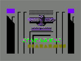 Title screen of Scarabaeus on the Amstrad CPC.
