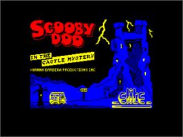 Title screen of Scooby Doo on the Amstrad CPC.