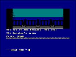 Title screen of Seas Of Blood on the Amstrad CPC.