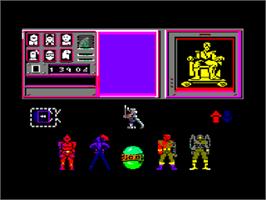 Title screen of Shadowfire on the Amstrad CPC.