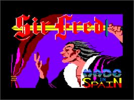 Title screen of Sir Fred on the Amstrad CPC.