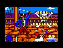 Title screen of Skull & Crossbones on the Amstrad CPC.