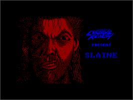 Title screen of Slaine From 2000 AD on the Amstrad CPC.