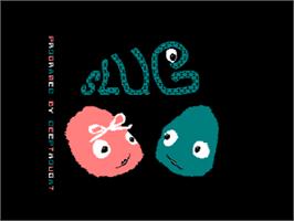 Title screen of Slug on the Amstrad CPC.
