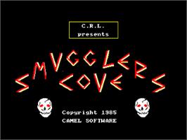 Title screen of Smugglers Cove on the Amstrad CPC.