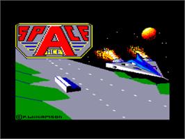 Title screen of Space Ace on the Amstrad CPC.
