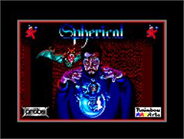 Title screen of Spherical on the Amstrad CPC.