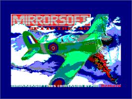 Title screen of Spitfire '40 on the Amstrad CPC.