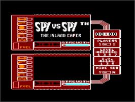 Title screen of Spy vs. Spy II: The Island Caper on the Amstrad CPC.