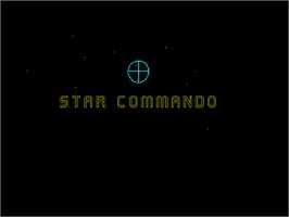 Title screen of Star Commando on the Amstrad CPC.