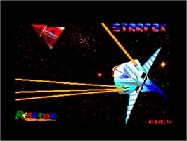 Title screen of Starfox on the Amstrad CPC.