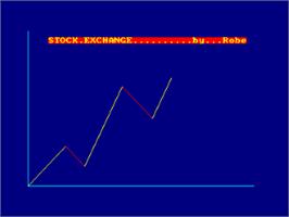 Title screen of Stock Exchange on the Amstrad CPC.
