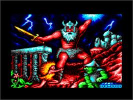 Title screen of Stormlord on the Amstrad CPC.