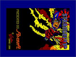 Title screen of Strange Loop on the Amstrad CPC.