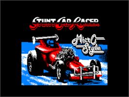 Title screen of Stunt Car Racer on the Amstrad CPC.