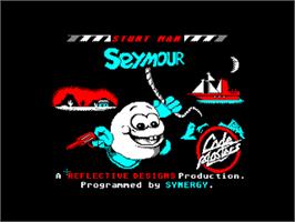 Title screen of Stuntman Seymour on the Amstrad CPC.