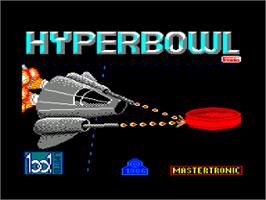 Title screen of Super Bowl on the Amstrad CPC.