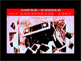 Title screen of Super Puzzle on the Amstrad CPC.