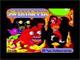 Title screen of Super Tripper on the Amstrad CPC.