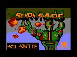 Title screen of Survivors on the Amstrad CPC.