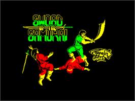 Title screen of Sword Of The Samurai on the Amstrad CPC.