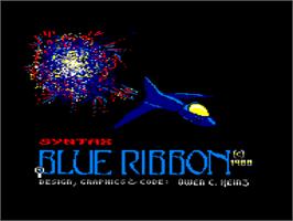 Title screen of Syntax on the Amstrad CPC.