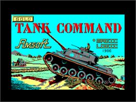 Title screen of Tank Command on the Amstrad CPC.