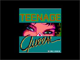 Title screen of Teenage Queen on the Amstrad CPC.