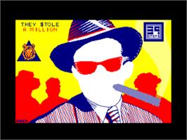 Title screen of They Stole a Million on the Amstrad CPC.