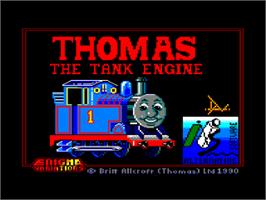 Title screen of Thomas the Tank Engine & Friends on the Amstrad CPC.