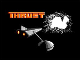 Title screen of Thrust on the Amstrad CPC.