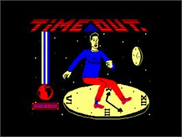 Title screen of Time Out on the Amstrad CPC.