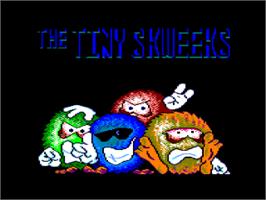 Title screen of Tiny Skweeks on the Amstrad CPC.