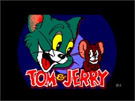 Title screen of Tom And Jerry on the Amstrad CPC.