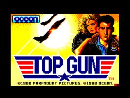 Title screen of Top Gun on the Amstrad CPC.