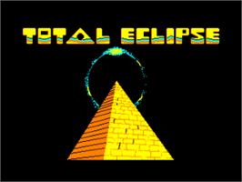 Title screen of Total Eclipse on the Amstrad CPC.